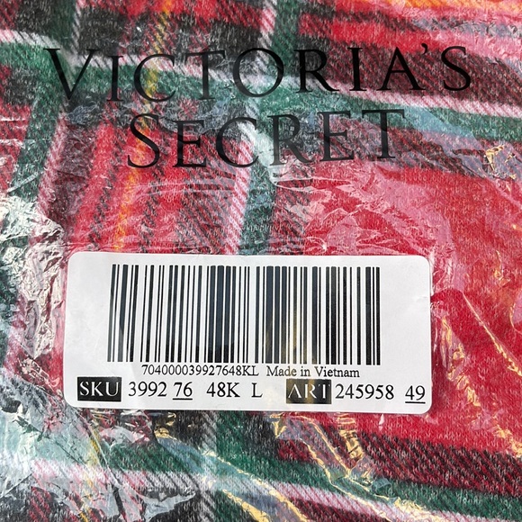 VS Pink - Red Cozy Sleep Jogger Pants - Large - Picture 3 of 4